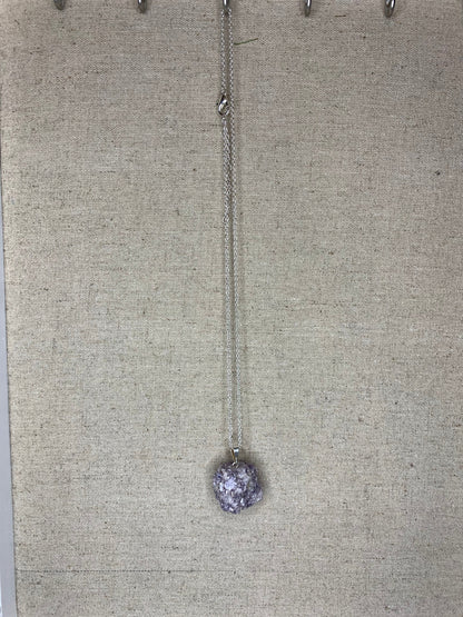 Lepidolite Pendant With 16” Chain