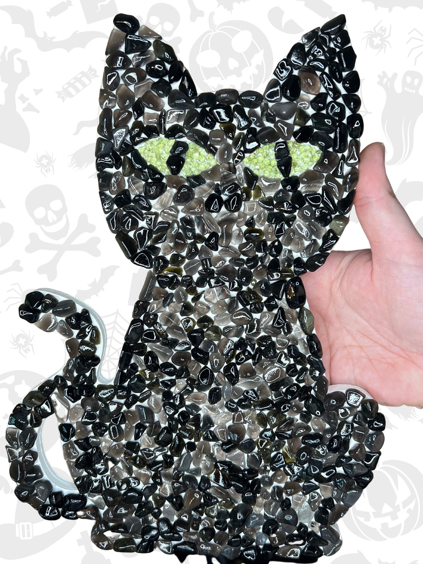 Black Cat Obsidian Decor